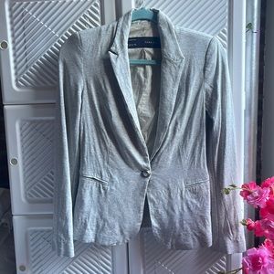 Light grey Zara basic Jersey blazer